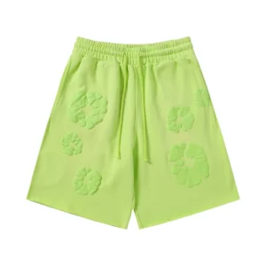 Denim Tears Cotton Wreath Sweat Shorts Green