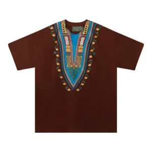 Denim Tears Dashiki Print T-Shirt Brown