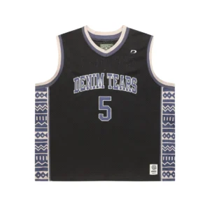Denim Tears Mesh Basketball Jersey Black