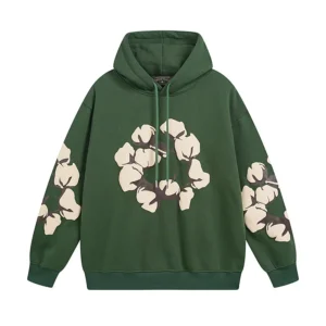 Denim Tears “Another Country” Cotton Wreath Hoodie Green