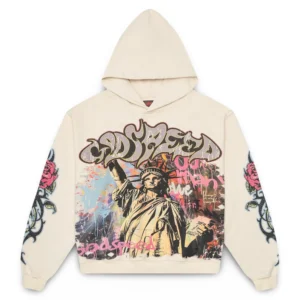 Godspeed Liberty Graphic Hoodie Beige
