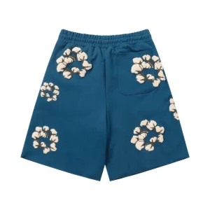 Denim Tears Cotton Wreath Shorts Blue