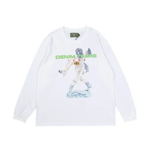 Denim Tears Graphic Statue Walking Sweatshirt White