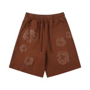 Denim Tears Cotton Wreath Sweat Shorts Brown