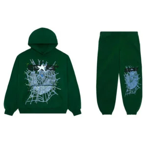 Sp5der Web Tracksuit Hunter Green