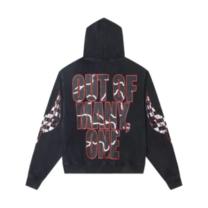 Godspeed “Out of Many, One” Skull Racer Hoodie – Black