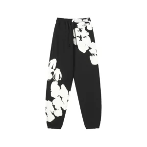 Denim Tears Cotton Wreath Sweatpants Black Core Street