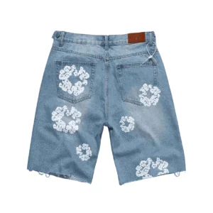 Denim Tears Cotton Wreath Denim Shorts “Vintage Blue Wash”