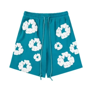 Denim Tears Cotton Wreath Shorts Blue