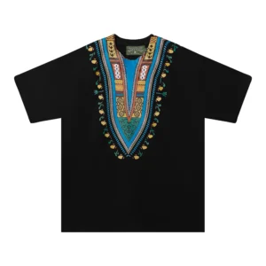 Denim Tears Dashiki Print T-Shirt Black