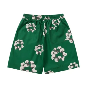 Denim Tears Cotton Wreath Shorts Green Fresh Core