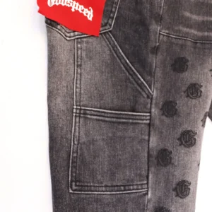 Godspeed Panel Monogram Jeans Gray