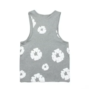 Denim Tears Cotton Wreath Tank Top Grey
