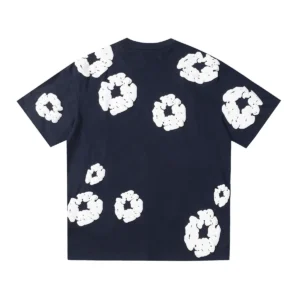 Denim Tears Cotton Wreath T-Shirt Navy