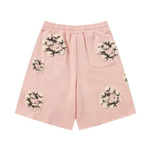Denim Tears Cotton Wreath Shorts Pink