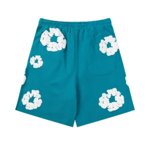 Denim Tears Cotton Wreath Shorts Blue