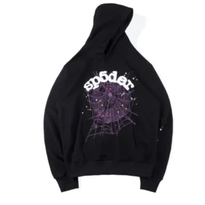 Black Sp5der Worldwide Hoodie