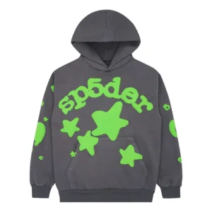 Sp5der Beluga Hoodie Grey/Green
