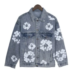 Denim Tears Cotton Wreath Denim Jacket “Vintage Blue Wash”