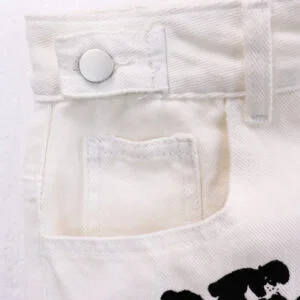 Denim Tears Cotton Wreath Denim Shorts “Mono White Contrast”