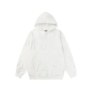 Denim Tears Cotton Wreath Embossed Hoodie White Minimal Core