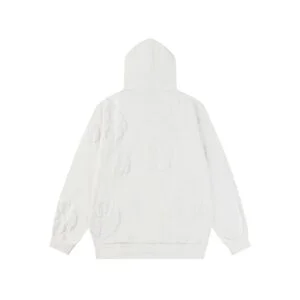 Denim Tears Cotton Wreath Embossed Hoodie White Minimal Core