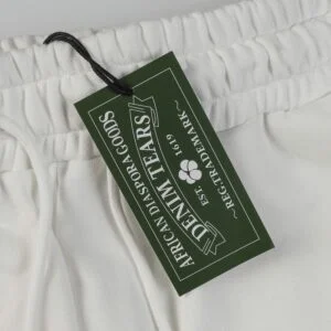 Denim Tears Cotton Wreath Embossed Sweatpants White Minimal Edition