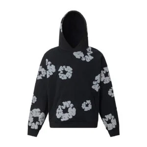 Denim Tears Cotton Wreath Hoodie Black Classic