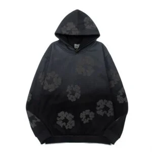 Denim Tears Cotton Wreath Hoodie Black Contrast