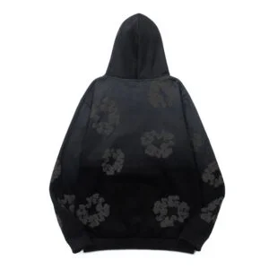 Denim Tears Cotton Wreath Hoodie Black Contrast