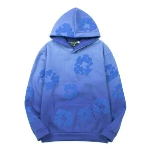 Denim Tears Cotton Wreath Hoodie Blue Gradient