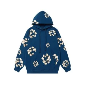 Denim Tears Cotton Wreath Hoodie Blue Street Core