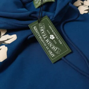 Denim Tears Cotton Wreath Hoodie Blue Street Core