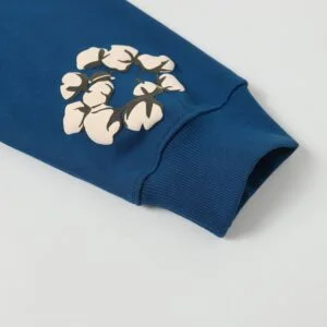 Denim Tears Cotton Wreath Hoodie Blue Street Core
