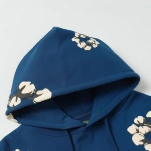 Denim Tears Cotton Wreath Hoodie Blue Street Core