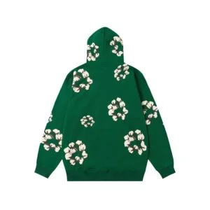 Denim Tears Cotton Wreath Hoodie Green Heritage Tone