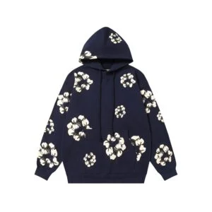 Denim Tears Cotton Wreath Hoodie Navy Classic Tone