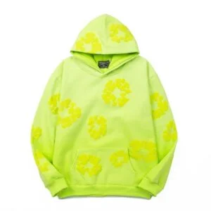 Denim Tears Cotton Wreath Hoodie Neon Green