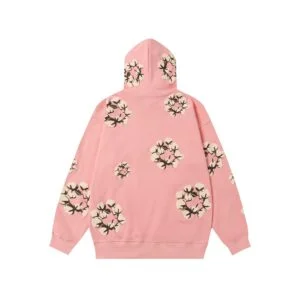 Denim Tears Cotton Wreath Hoodie Pink Soft Edition