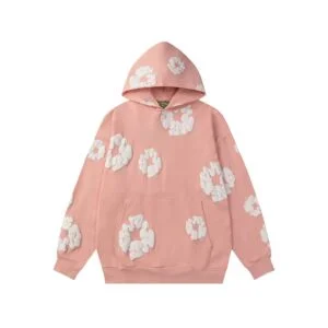Denim Tears Cotton Wreath Hoodie Pink Soft Graphic Edition