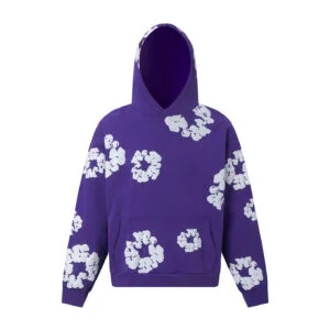 Denim Tears Cotton Wreath Hoodie Purple Core