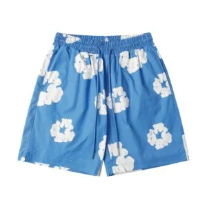 Denim Tears Cotton Wreath Shorts Blue Street Core