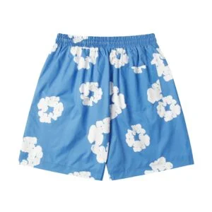 Denim Tears Cotton Wreath Shorts Blue Street Core