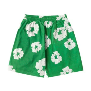 Denim Tears Cotton Wreath Shorts Green Fresh Tone
