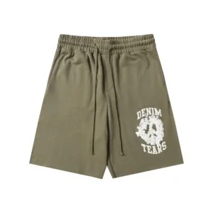Denim Tears Cotton Wreath Shorts Olive Green Classic