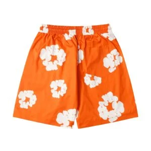 Denim Tears Cotton Wreath Shorts Orange Heat Statement