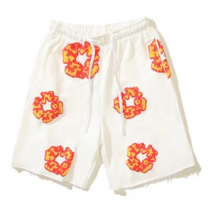 Denim Tears Cotton Wreath Shorts “White Heat Bloom”