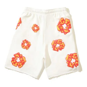 Denim Tears Cotton Wreath Shorts “White Heat Bloom”
