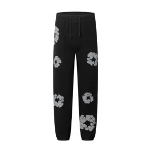 Denim Tears Cotton Wreath Sweatpants Black Signature
