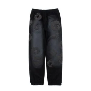 Denim Tears Cotton Wreath Sweatpants “Black Washed Bloom”